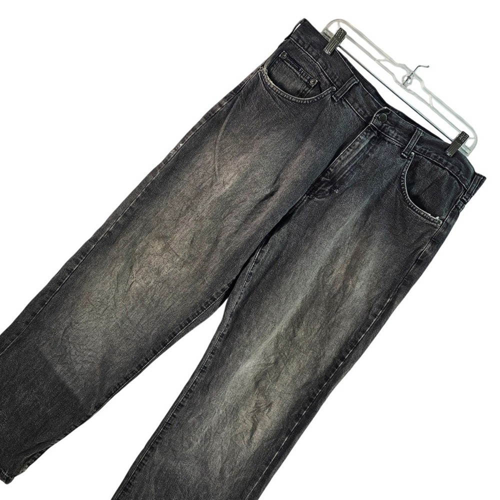 Calvin Klein Jeans Straight Leg Pants Mens‎ 36 x 30 Charcoal Wash Denim Grunge